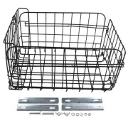 Foldable Stainless Steel Bicycle Rear Basket for Easy Storage Solution
