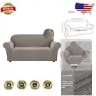 Custom Fit Stretch Sofa Cover with Elastic Bottom - Perfect for Pets & Easy Care