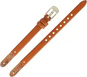 [FOSSIL] Watch Strap 08 mm Leather Brown Smooth - ES-4000 | LB-ES4000, Strap
