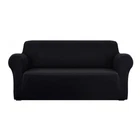 Artiss Stretch Sofa Cover Couch Slipcover 3 Seater Lounge Protector Black