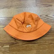 Stussy Stock bucket Hat in Coral Adult Size L/XL NEW