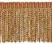 Copper Olive Beige 6" Bullion Fringe Trim Auburn Accents [27 Yards]