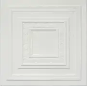 DIY Ceiling Tiles, Glue Up 20x20, Pure White Satin Hand painte, Pack of 8, - R31