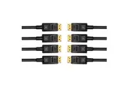 4PK Cruxtec 1m Male to M DisplayPort 1.2 4K HD Display Port Cable Connector BLK