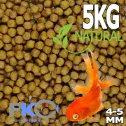 FKC Goldfish, Koi Aqua Aquarium & Pond Floating Fish Food Pellets 5-6mm MED 5KG