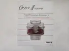 Oster Designer Food Processor Accessory 5900-18 Blender Kitchen NEW SEALED!