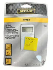 efiant 15 Amp 7-Day In-Wall Digital CFL-LED Compatible Timer
