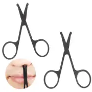1PC Nose Hair Scissor Stainless Steel Eyebrow Nose Hair Cut Facial Makeup ToUU