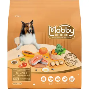 莫比 Mobby 成犬 老犬 幼犬 1.5kg / 3kg / 7.5kg 飼料 無穀鮭魚馬鈴薯 犬飼料《XinWei》