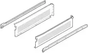 Blum 320K4000C15 White Metabox 16"L X 4-5/8"H Drawer Slide Set