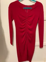 NARCISO RODRIGUEZ for Design Nation Burgundy Draped Dress - XS - New W/ Tags