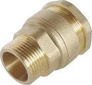 SOMATHERM FOR YOU - Brass Plug Straight Suitable for D32 PE Pipe - M26 / 34 - mounting Technology a Way to Ensure The Correct Installation of The Connection