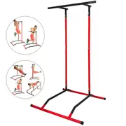 Portable Pull Up Dip Station Power Tower Gym Bar Stretch Workout Multi Function
