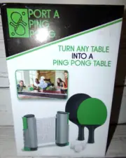 New PORT A PING PONG Turn Any Table Into A Ping Pong Table SAS Group Inc.