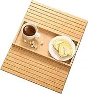 Couch Cup Holder Tray - bamb oo Sofa Arm Tray | Anti-Slip Snack Drink Holder | Foldable Sofa Side Caddy | Couch Organizer Caddy Arm Tray For Drink, Phone, Remote Control, Snack