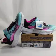 Skechers Girls' Microspec Advance Washable Sneakers CD4 Aqua/Purple Size US 4