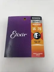 Elixir Nanoweb 80/20 Bronze 6-String Baritone Acoustic Guitar Strings 16-70