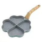 Heart Shape 4 Egg Frying Pan Four Leaf Nonstick Ceramic Egg Pan Egg6587