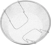 WATIIFUFU Home Stainless Steel Frying Basket Frying Serving Strainer Wire Mesh Basket Hand Holder for Cooking