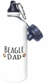 3dRose "Beagle Dog Dad-Doggie by breed-brown muddy paw prints-doggy lover-proud