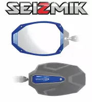 Blue Seizmik Photon Side View Mirrors for 2013-2019 Polaris Ranger 900 XP / Crew