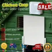Giantz Door Opener Chicken Cage Coop Automatic Light Sensor Closer Timer Auto AU