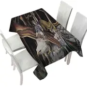 Cool Mythological Griffin Creature Warriors Tablecloth