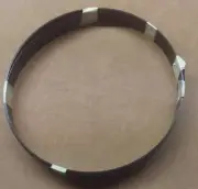 Black Trunk Banding - 1-1/4" - SOLD BY THE FOOT - metal strap brace chest antiqu