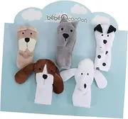 Long-Lasting Animal Finger Puppets 5pcs Set Comfortable for Boys and Girls Improve Creativity Discrimination Skills