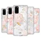OFFICIAL NATURE MAGICK PINK GLITTER FLOWERS ON MARBLE CASE FOR SAMSUNG PHONES 1
