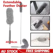 Feather Duster Extendable Handle 40-86cm Microfibre Cleaning Brush Home Cleaner