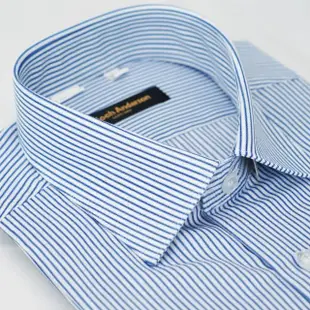 【金安德森】藍白條紋窄版短袖襯衫