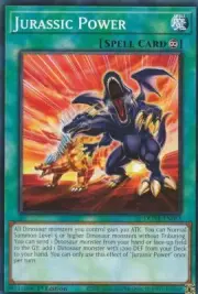 A1398 YUGIOH SPELL CARD JURASSIC POWER DUNE-EN053