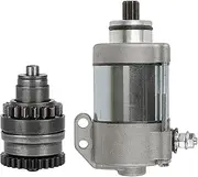 2 PCS Starter Motor And Bendix Set Compatible With KTM 200 250 300 XC XC-W EXC EXC-E Compatible With HUSABERG Compatible With HUSQVARNA TE 250 TE300 OEM:55140001100