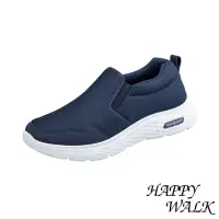 在飛比找momo購物網優惠-【HAPPY WALK】網布樂福鞋/純色素面網布休閒樂福鞋-