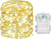 EZONEDEAL 2M to 10M Led String Lights Battery Powered,Battery Fairy Lights Christmas Light for Indoor Lights for Home Xmas Tree Wedding,Party Garden Spring Decoration (3 M, Warm White)