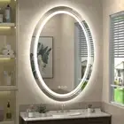 LED Bathroom Mirror Backlit + Front-Lighted Vanity Wall Mirrors Dimmable Memory