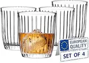 Premium Double Whiskey Glasses Set of 4 (Whiskey Glasses)