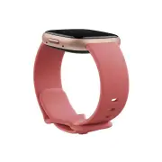 Fitbit Versa 4 Fitness Tracker - Pink Sand/Copper Rose Aluminium