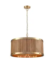 Bordeaux Medium Red Oak Drum Barrel Pendant