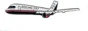 [GBJUK] Boeing 757 Aeroplane Jet Plane airplane aircraft Enamel Pin Lapel Badge with Clasp Back, Metal