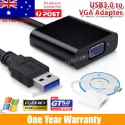 1x USB 3.0 to VGA Multi-Display Adapter Converter External Video Graphic Card AU