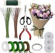 Bouquet Making Tools,Floral Tape and Floral Wire Arrangement Tools Kit | Floral Tools Wire Cutter Stem Floral Trimming Scissors, Bouquet Wrapping Kit Yyss