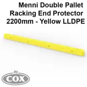 Menni Double Pallet Racking End Protector 2160mm - Yellow LLDPE