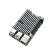 Aluminum Alloy Protective Case CNC Enclosure Gray Shell Fit For Raspberry Pi 4