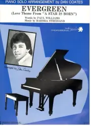 WILLIAMS "EVERGREEN" SHEET MUSIC-LOVE THEME-A STAR IS BORN-PIANO SOLO-COATES-NEW