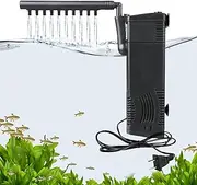 Submersible Aquarium Internal Filter Aquarium Filter with Water Pump Oxygen Supply 600L/H (8W for 150L Tank)