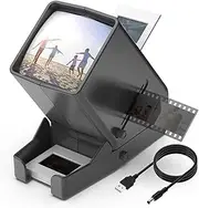 [DIGITNOW] 35mm Slide and Film Viewer, 3X Magnification LED Lighted Illuminated Viewing,USB Powered/Battery Operation-for 35mm Slides & Positive Film Negatives(4AA Batteries Included)
