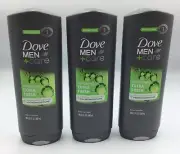 Dove Men+Care Extra Fresh Micro Moisture Refreshing Body &Face Wash 18oz-3Pack