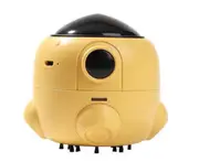 Portable Mini USB Rechargeable Small Rocket Desktop Vacuum Cleaner Keyboard Cleaner Handheld Vacuum Cleaner-Yellow